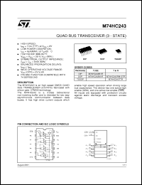 Click here to download M74HC243TTR Datasheet