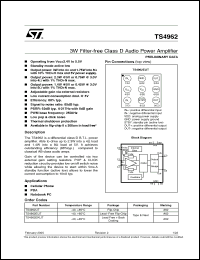 Click here to download TS4962EIJT Datasheet