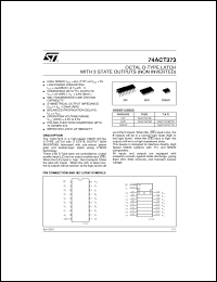 Click here to download 74ACT373TTR Datasheet