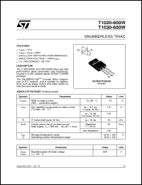 Click here to download T1030-600W Datasheet