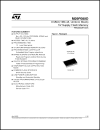 Click here to download M29F080D55N1T Datasheet