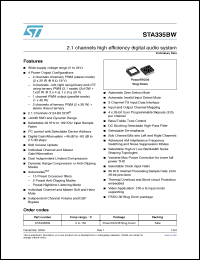Click here to download STA335BW Datasheet