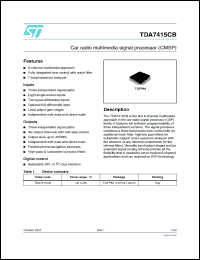 Click here to download TDA7415CB Datasheet