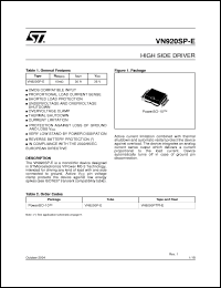 Click here to download VN920SP-E Datasheet