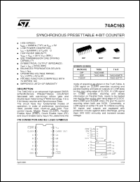 Click here to download 74AC163TTR Datasheet