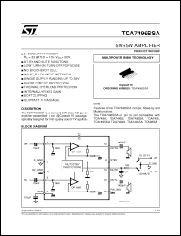 Click here to download TDA7496SSA Datasheet