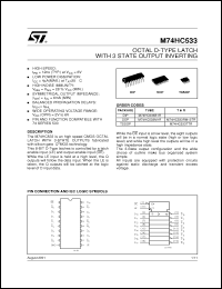 Click here to download M74HC533TTR Datasheet
