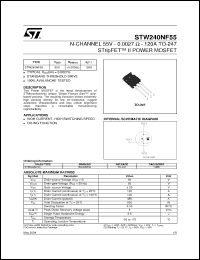 Click here to download STW240NF55 Datasheet