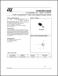 Click here to download STGF3NC120HD Datasheet