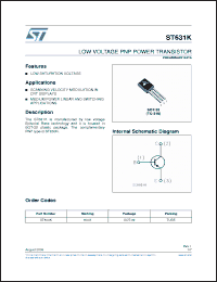 Click here to download ST631K Datasheet