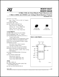 Click here to download M36W108ABZN Datasheet