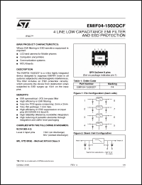 Click here to download EMIF04-1502QCF_05 Datasheet