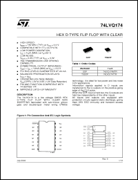 Click here to download 74LVQ174MTR Datasheet