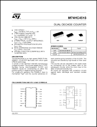 Click here to download M74HC4518RM13TR Datasheet