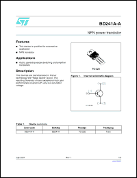 Click here to download BD241A-A Datasheet
