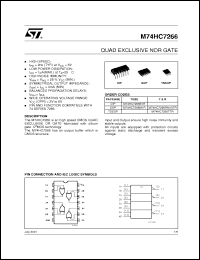 Click here to download M74HC7266TTR Datasheet
