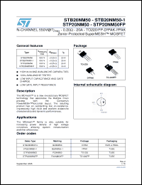 Click here to download STP20NM505 Datasheet