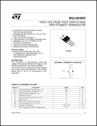 Click here to download BUL903ED_01 Datasheet
