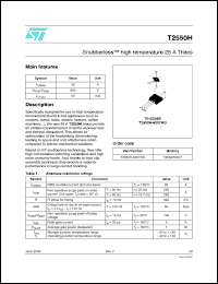 Click here to download T2550H600T Datasheet