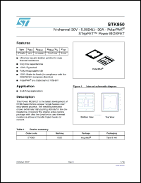 Click here to download STK850 Datasheet