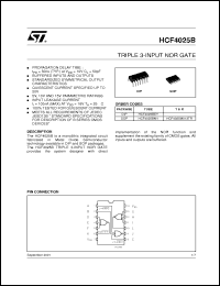 Click here to download HCF4025M013TR Datasheet