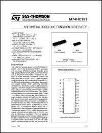 Click here to download M74HC181M1R Datasheet