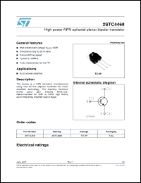 Click here to download 2STC4468 Datasheet