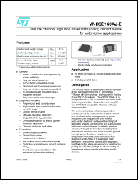 Click here to download VND5E160AJ-E Datasheet