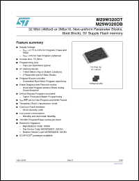 Click here to download M29W320DT70ZE6T Datasheet