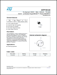 Click here to download STP1N120 Datasheet