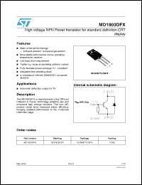 Click here to download MD1803DFX Datasheet