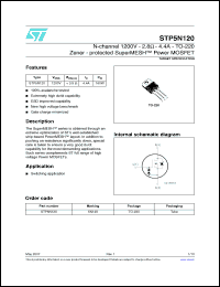 Click here to download STP5N120 Datasheet