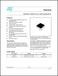 Click here to download TDA7519TR Datasheet