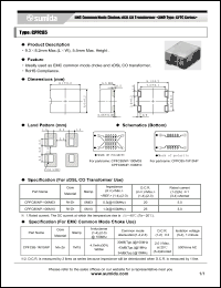 Click here to download CPFC85NP-100M10 Datasheet