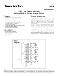 Click here to download HV214PJ Datasheet