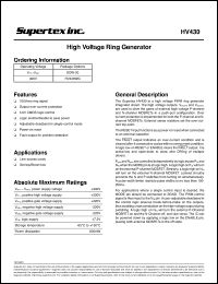 Click here to download HV430WG Datasheet