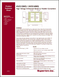Click here to download HV514WG Datasheet