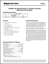 Click here to download HV574 Datasheet