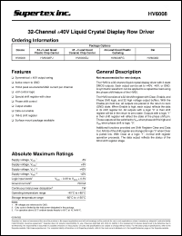 Click here to download HV6008PJ Datasheet