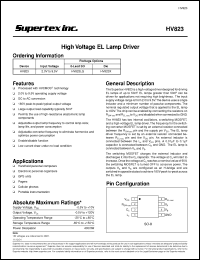 Click here to download HV823X Datasheet