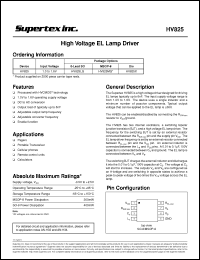 Click here to download HV825MG Datasheet