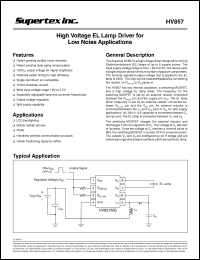 Click here to download HV857X Datasheet