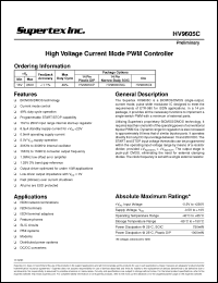 Click here to download HV9605CP Datasheet