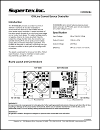 Click here to download HV9906DB4 Datasheet