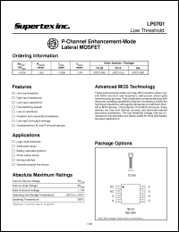 Click here to download LP0701LG Datasheet
