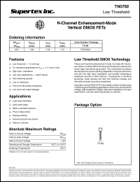 Click here to download TN0702N3 Datasheet