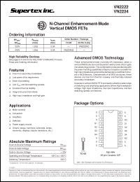 Click here to download VN2222NC Datasheet