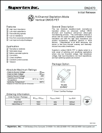 Click here to download DN2470K4-G Datasheet