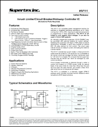 Click here to download HV111 Datasheet