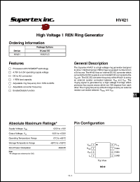 Click here to download HV421LG Datasheet